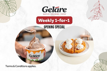 (Gelare) Celebrate the Grand Opening of Gelare with Exciting Deals!