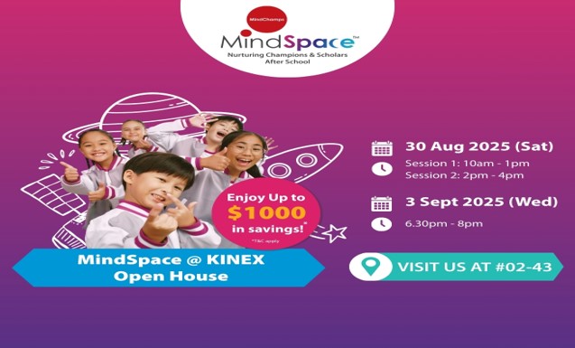 MindSpace Open House @ KINEX! Discover the MindChamps Difference! 